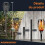 Solar Torch Lights Waterproof - AUDBURN - 6 Pack 12LED - Flame Effect - Outdoor 3