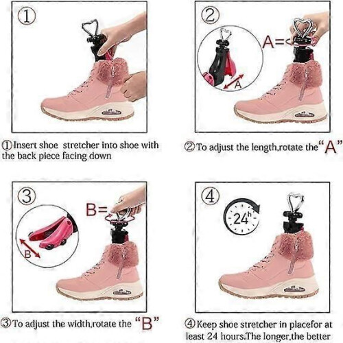 Tendiscarpe per donna e uomo - Tendiscarpe - Tendiscarpe - Allargatore - Bianco - Gomma 2