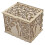 Hollow wooden box - JM - DIY - Customizable - Brown - Rectangular 4