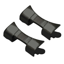 (16mm, Black) 2pcs Durability Smartwatch Bracelet Band Adapter Smarted Secure Watch Connector for Strap Replacement or Repair