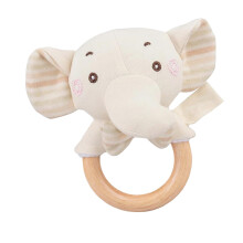 Soft Rattle Toy - Plush Animal Sensory Rattle for Infants, Elephant, Bear & Rabbit Design, Ideal for Grasping