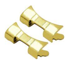 (20mm, Gold) 2pcs Durability Smartwatch Bracelet Band Adapter Smarted Secure Watch Connector for Strap Replacement or Repair