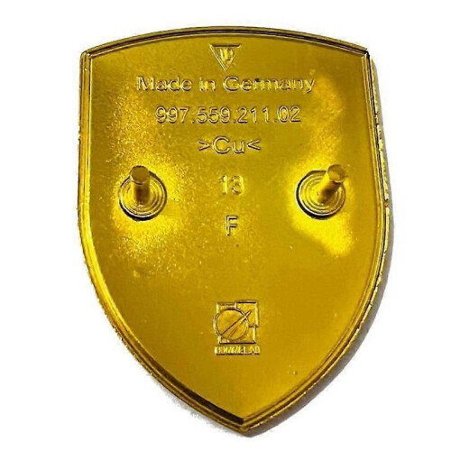 Emblem märke logotyp Porsche bilhuv metall 1