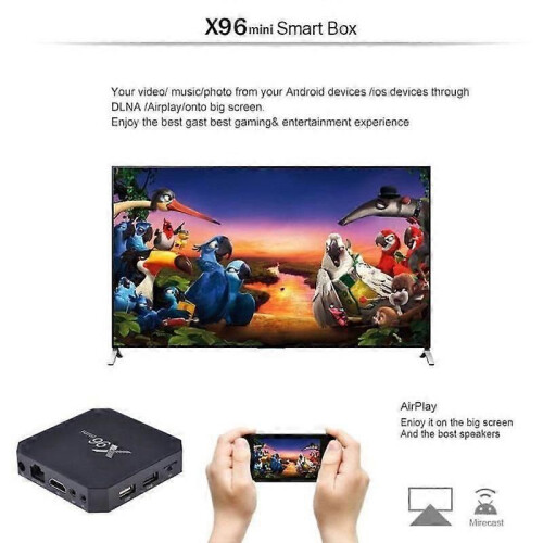 X96 mini TV Box 4K Lettore multimediale Android 712 HD 2G+16G 1