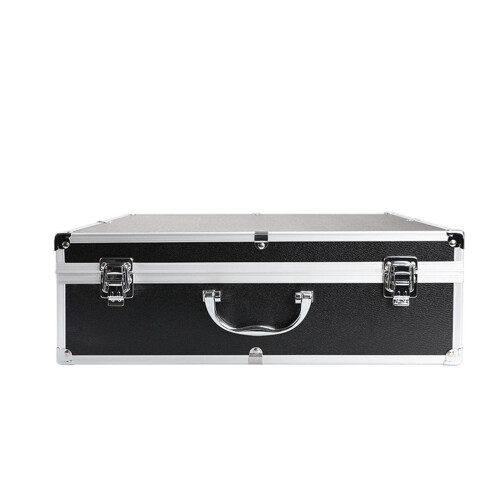 Hard Shell Storage Microphone Case for Portable Mixer Accessories, Shockproof, Black, Compact Design, Versatile Use
