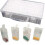 SODIAL 64 Grids Adjustable Plastic Jewelry Storage Box - White 3