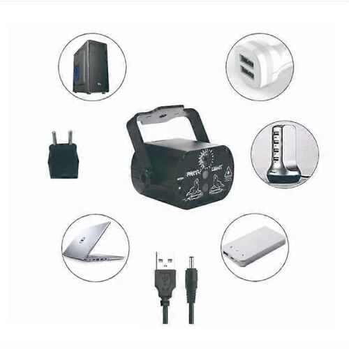 Projecteur laser LED pour scène, stroboscope, éclairage de fête, télécommande, boule à facettes, éclairage 2