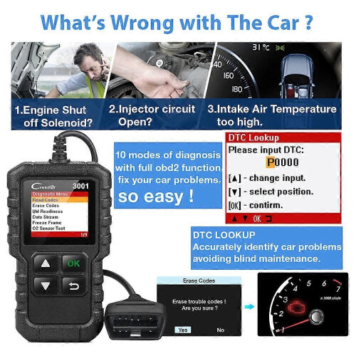LAUNCH CR3001 X431 CR 3001 OBD2 Diagnostic Tools Support Full OBDII/EOBD Function Automotive Code Reader 1