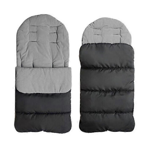 Chancelière universelle noire pour poussette, imperméable et chaude 2