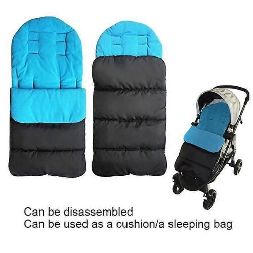 Chancelière universelle noire pour poussette, imperméable et chaude 1