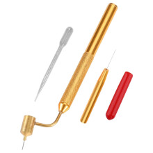 Fine Touch-Up Paint Pen, 0.5mm Brass Detailing Tip, Angled Fine Applicator for Stone Chip and Scratch Repair