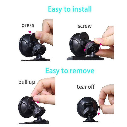 (4mm Interface)Universal Car DVR Holder Suction Cup Mount Base Stand 360 Rotation GPS Navigation Bracket 2