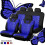 Universal Bilstolsöverdrag Set Butterfly Pattern Bilstolsöverdrag Set c Rosa 9st 2