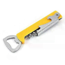 (Style A) Portable Easy Wine Opener Mini Stainless Steel Metal Corkscrew Bottle Corkscrew Double Hinged Outdoor Wine Opener Beer Opener