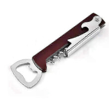 (Style B) Portable Easy Wine Opener Mini Stainless Steel Metal Corkscrew Bottle Corkscrew Double Hinged Outdoor Wine Opener Beer Opener
