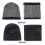 Ensemble bonnet et écharpe tricotés chauds pour homme, gris 4