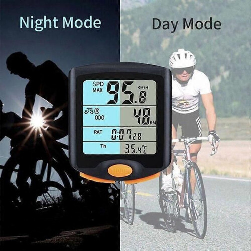 Wireless Bike Computer - SYT146 - Large Multi-Function Display - Excessive Speed Alerts 2