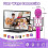 Microfono Karaoke Wireless USB Bluetooth Microfono Karaoke per Bambini 3-12 Anni Ragazze Ragazzi Regali 4