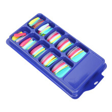Reine Farbige Volldeckung Nagelspitzen 100 Stück, ABS Künstliche Nägel Verlängerungen