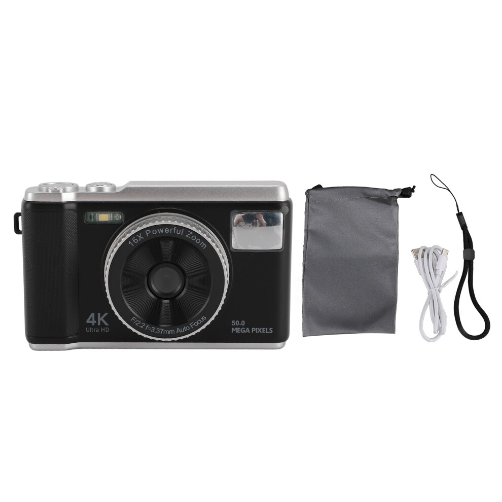 4K Digital Camera 50Mp 2.8Inch Screen Autofocus Black 8320539580555