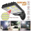 2 Pack Solar Lights Outdoor LED Light with Motion Sensor with 3 Adjustable Modes Waterproof Powerful 3