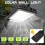 2 Pack Solar Lights Outdoor LED Light with Motion Sensor with 3 Adjustable Modes Waterproof Powerful 2
