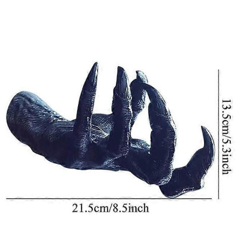 Halloween 3D Witch Hand Väggkrok, Klädkrok, Hem Väggdekor 1