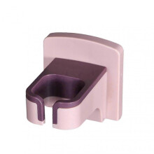 (Pink) Wall-mounted ABS Hair Dryer Holder - Waterproof & Durable Home Organizer Hook