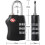 XCSOURCE TSA Luggage Locks3 Digit Security Padlock Combination Lock for Suitcase Luggage Bag Black 2 2
