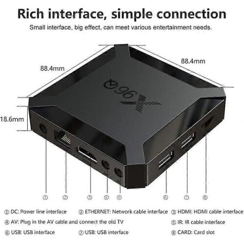TV-Box Android 10 PRUMYA H616 - 2G+16GB - 4K - WLAN - HDMI 20A 2