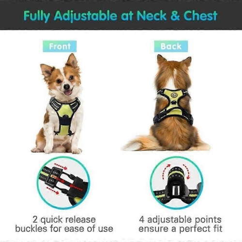 Dog Harness L No Pull Dog Harness Easy to Put on with Handle Control Reflective Dog Harness 2