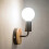 Applique murale de style moderne, ampoule blanche non incluse 4