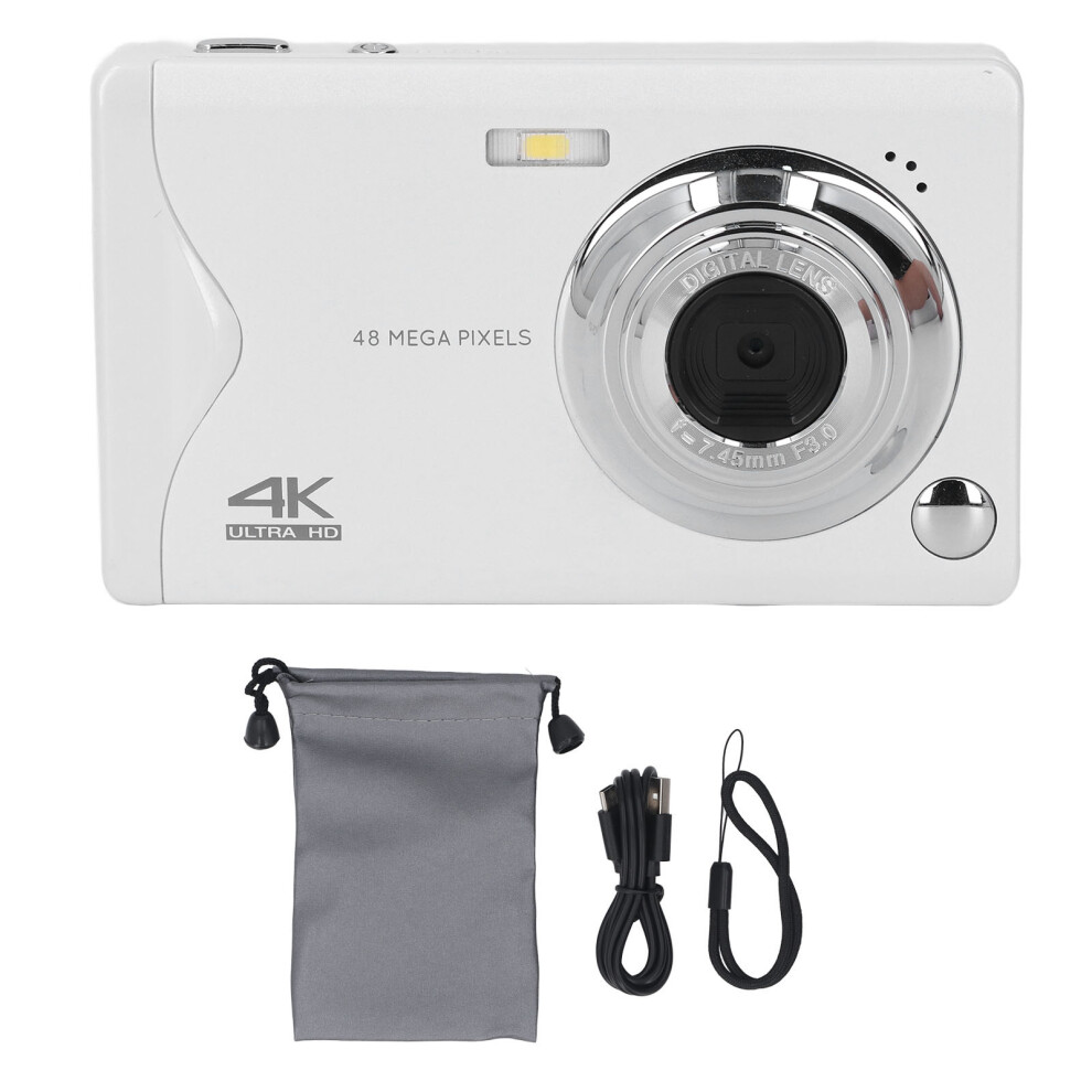 Digital Camera 4K Autofocus Video Camera 48Mp 16X White 8320539580999