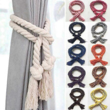 (Dark Purple) Curtain Holders, Country Bohemian Theme, Set Of 4