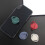 (A42-Blue)Extremely Thin Luxury Metal Mobile Phone Socket Holder Universal Telephone Magnetic Car Bracket 4