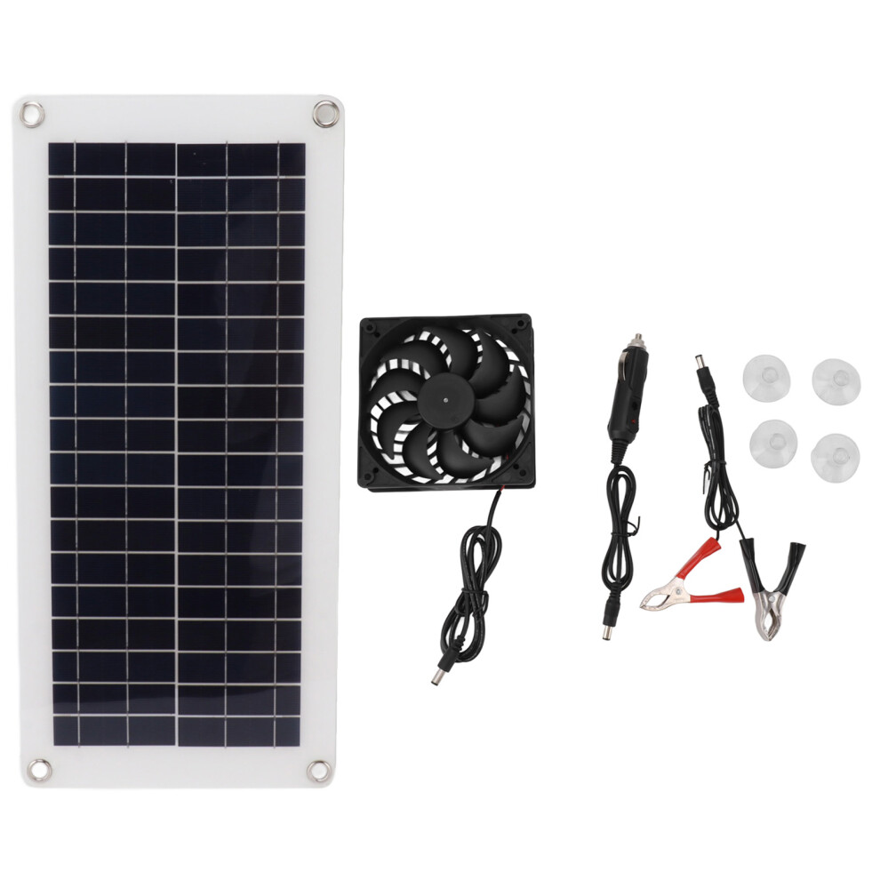 Solar Panel Fan Kit 10W 18V Portable 8320539581415