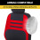 (Rouge) Ensemble de housses de siège auto, coussin de protection, taille universelle, convient à la 4