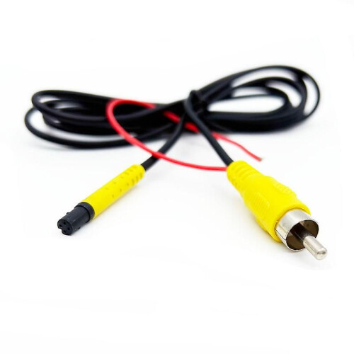 (Option 1)4 Pin Plug Into Av Lotus Interface Reversing Camera Adapter Reversing Video Extension Cable 1