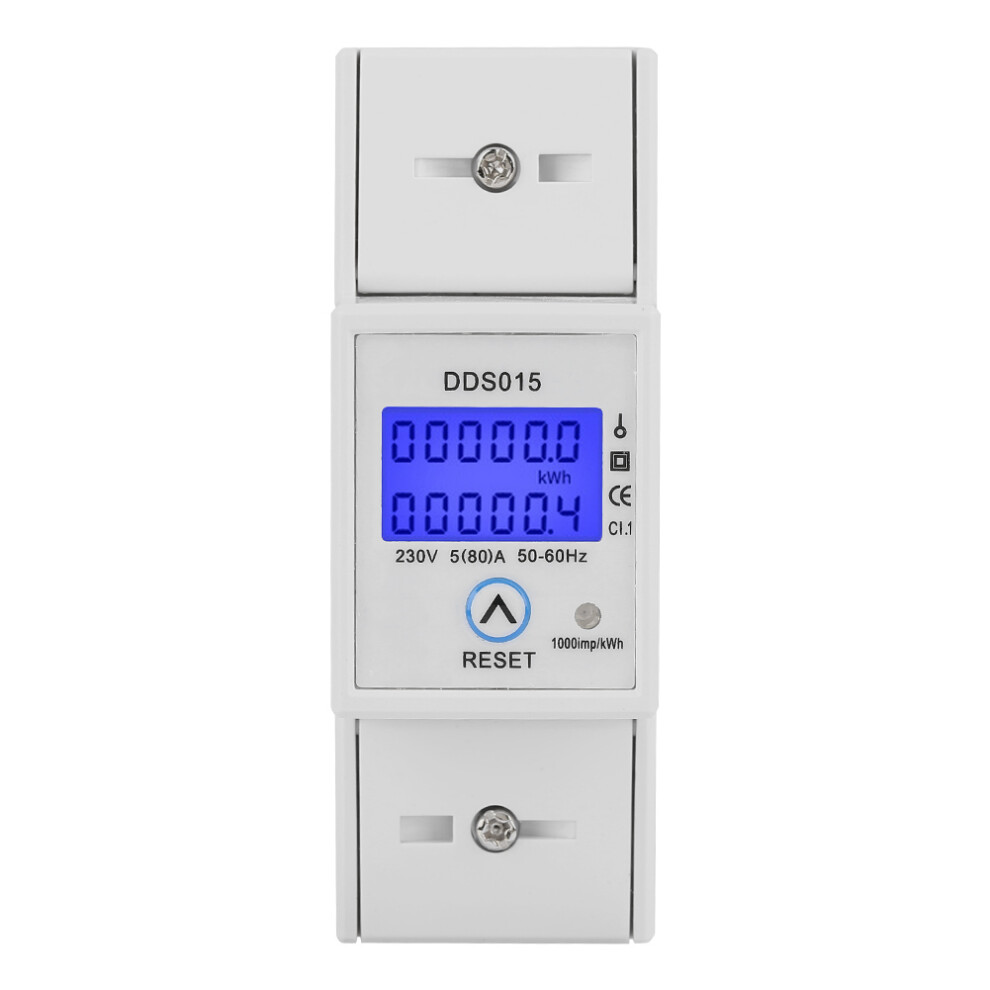 5‑80A 230V 50Hz Digital LCD Single Phase Energy