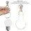 2 Stück Lampen-Clip-Adapter, Eisen, Gold. 4