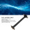 Cavo riser PCIe 3.0 X1 8Gbps 50cm Doppio 90 Nero 4