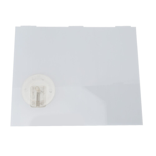 Durable Plastic Clear RV Screen Door Slider Panel 12x9.75in with Push Down Knob 2