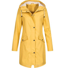 Raincoat Jacket for Women Waterproof Long Coat with Hood Windproof Outdoor 4X Size Lightweight Durable Design