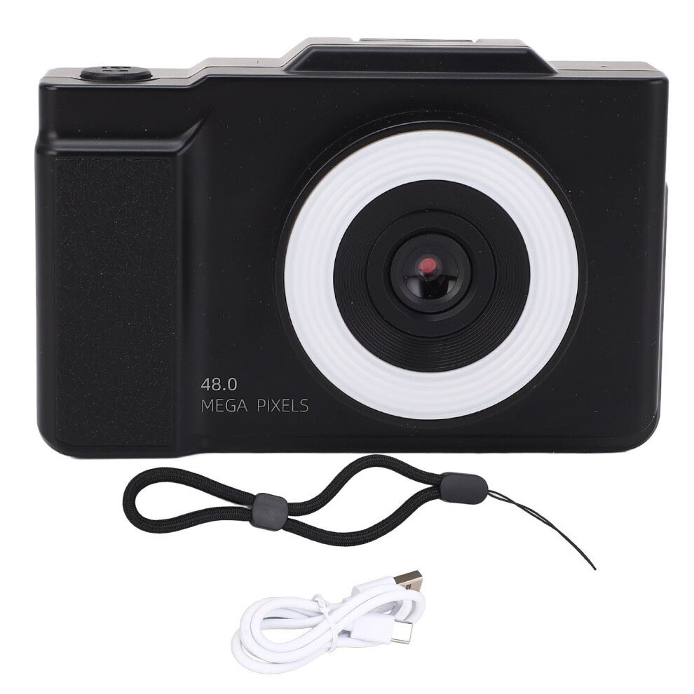 Ccd Camera Vintage 2.8In Ips Screen Hd 1080P 48Mp Black 8320539582702
