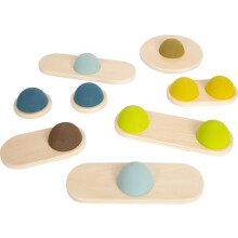 Robuste Holz-Gleichgewichtsteine für Kinder - Abenteuer - Braun - Unisex