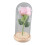 Rose Flower LED Light with Glass Cover Base 8