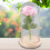 Rose Flower LED Light with Glass Cover Base 11