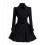 (S,White)Women's Gorgeous Belted Winter Long Coat Jacket 6 Colors 1