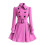 (M, Ash) Women's Gorgeous Belted Winter Long Coat Jacket 6 Colors 4