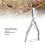 Durable Rustproof Pig Ear Notcher for Farm Animals V Shaped 4